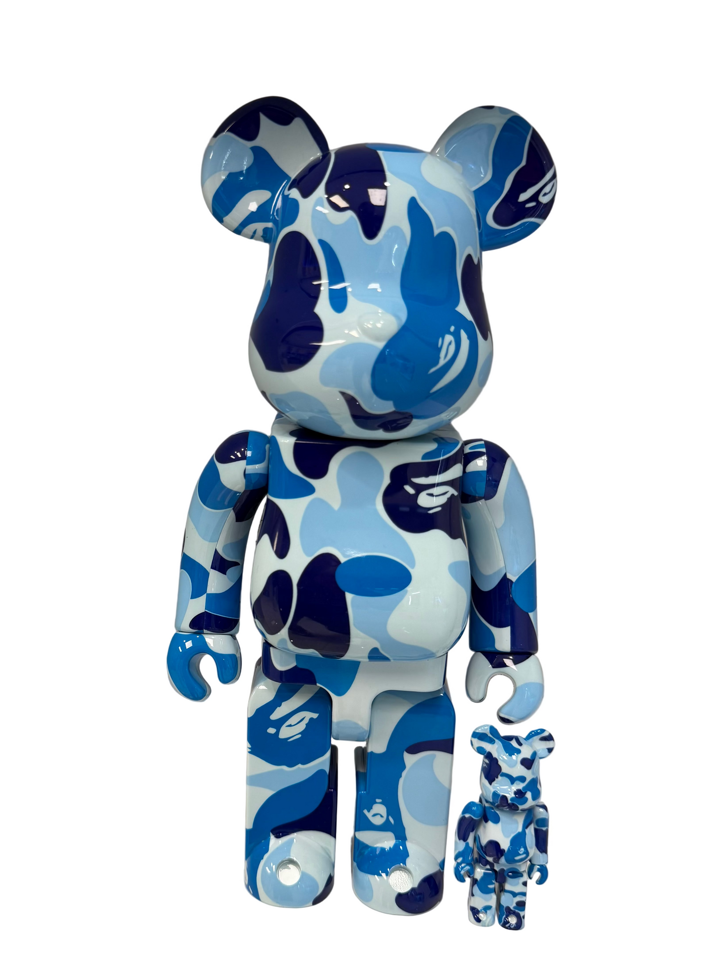 BEARBRICK x BAPE  Blue ABC Camo