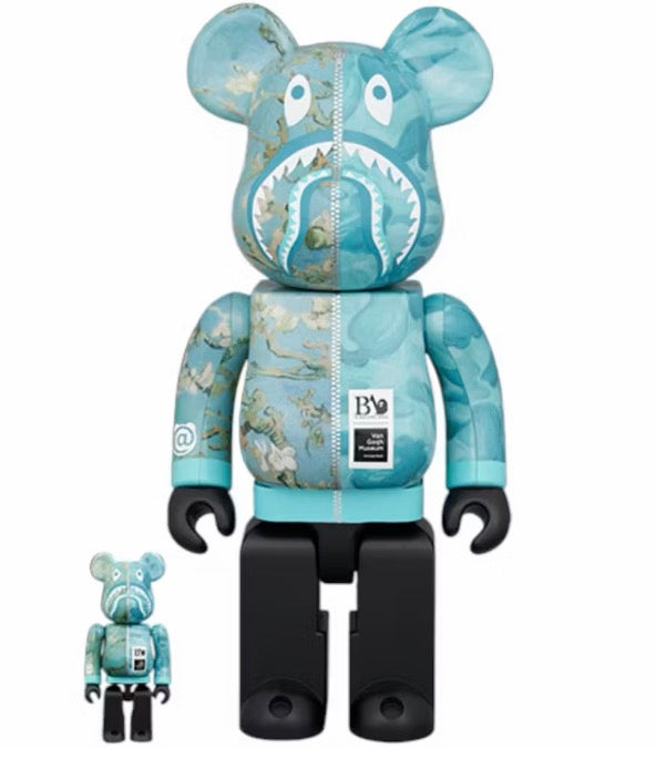 BAPE x VAN GOGH MUSEUM x ALMOND BLOSSOM SHARK 400/100 Authentic collectible figure
