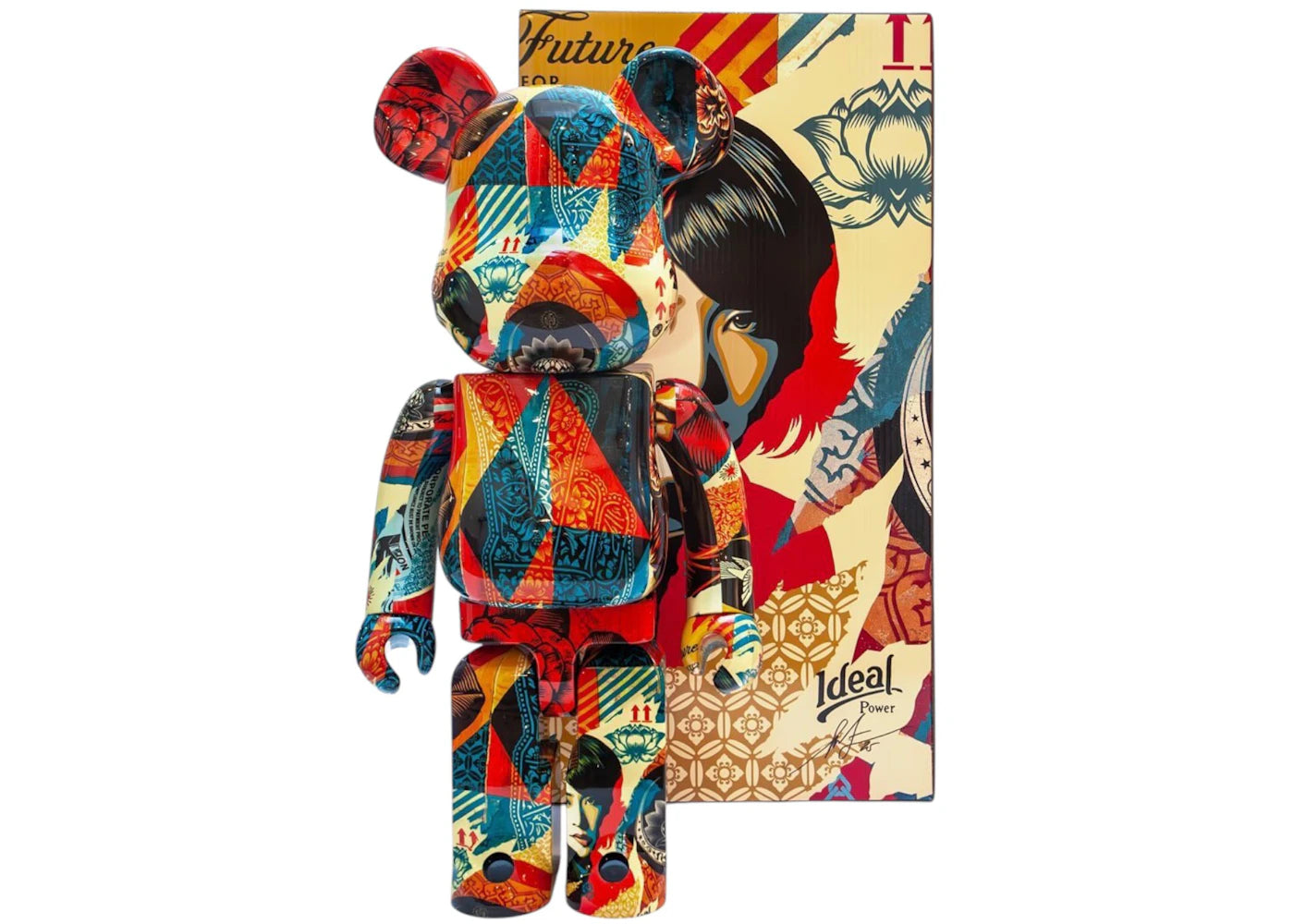 Bearbrick x Shepard Fairey Collage - 1000%