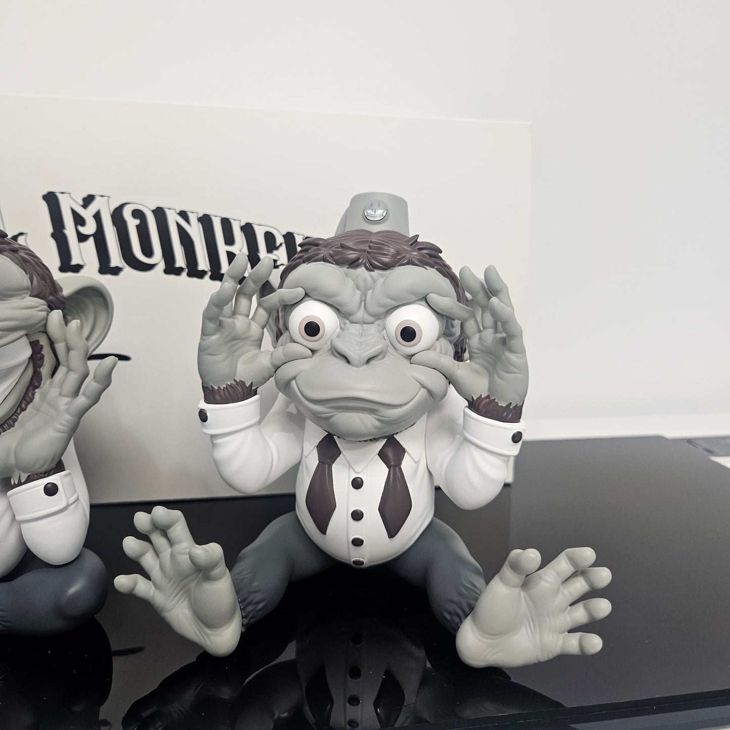 Close up of Ron English  "See No Evil" Monkey figure
