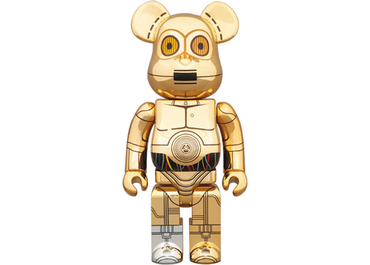 Bearbrick x Star Wars C-3PO x STUSSY 400% Gold