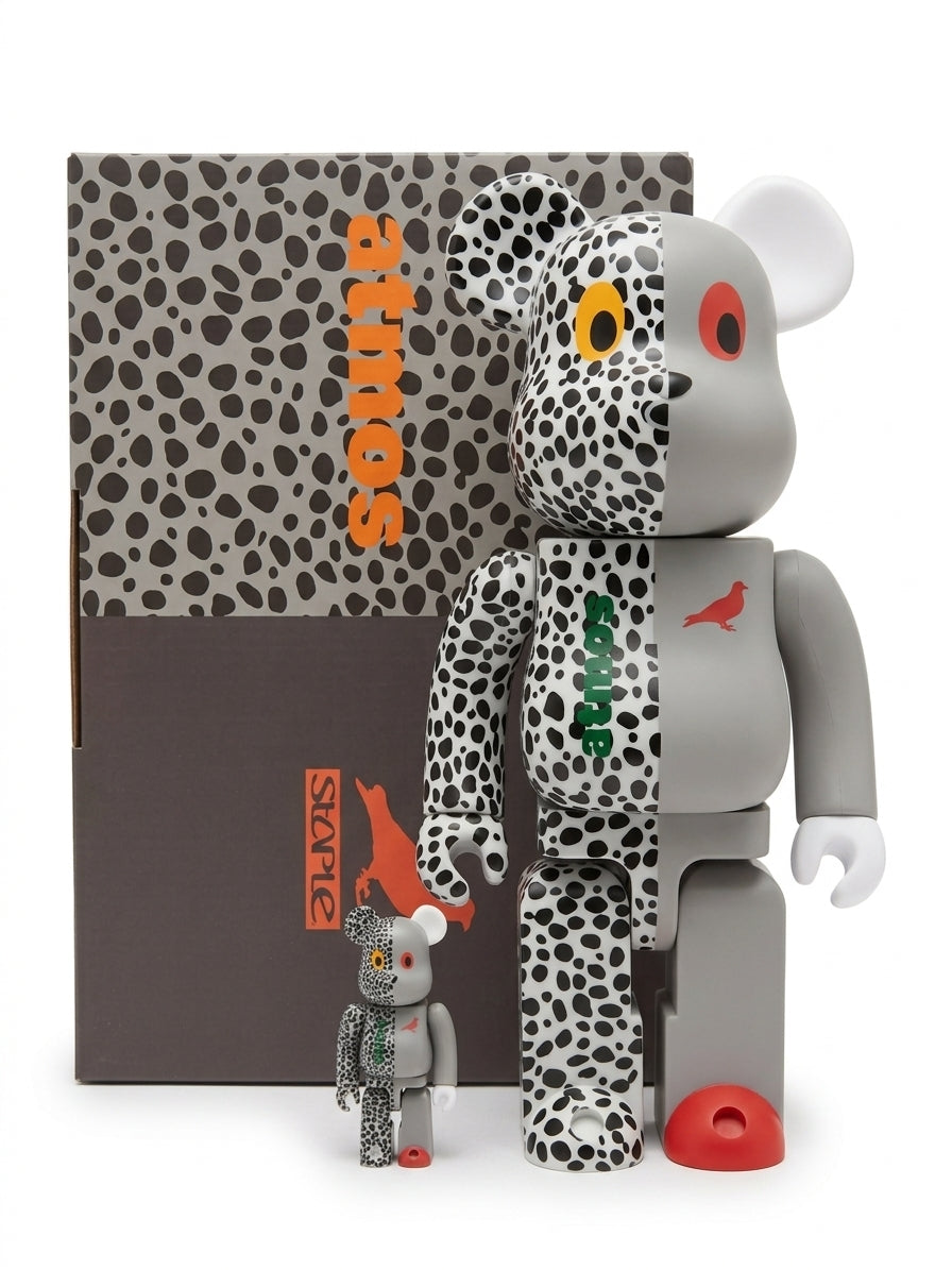 ATMOS x STAPLE x GREY SAFARI x 400%/100% designer collectible toy