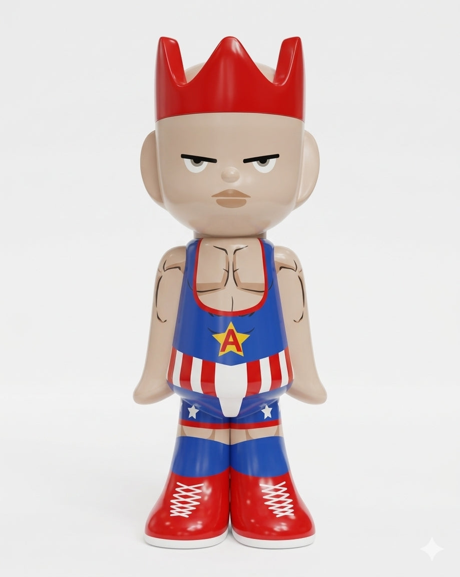 GHOSTWRITE x WWE x KURT ANGLE x 100% 1/1500 Collectible Figure