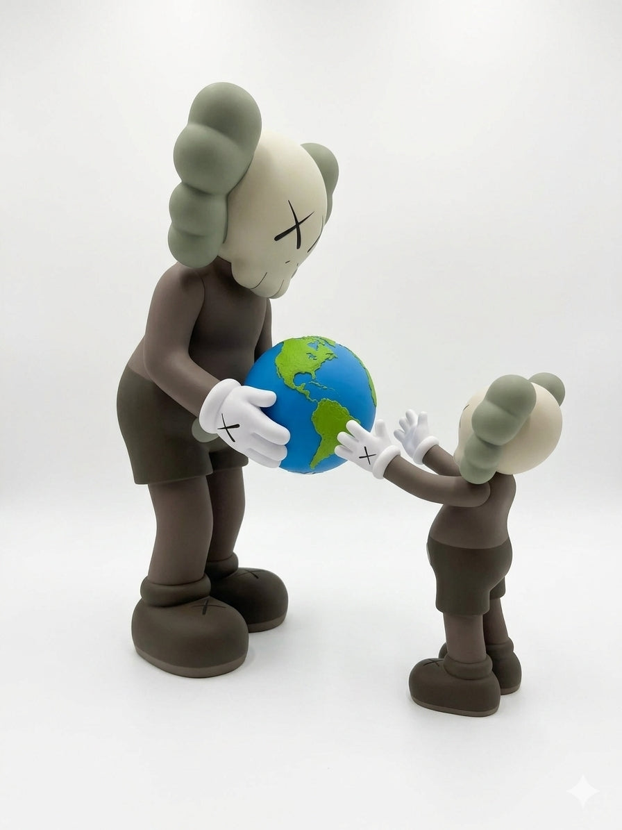 KAWS x THE PROMISE x 2 Piece Set - Brown