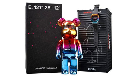 Bearbrick x G-Shock 2021 Shanghai Night Set (Shipping Container, 400% + Watch)