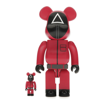 Bearbrick x Squid Game Guard (Triangle) 100% & 400% Set