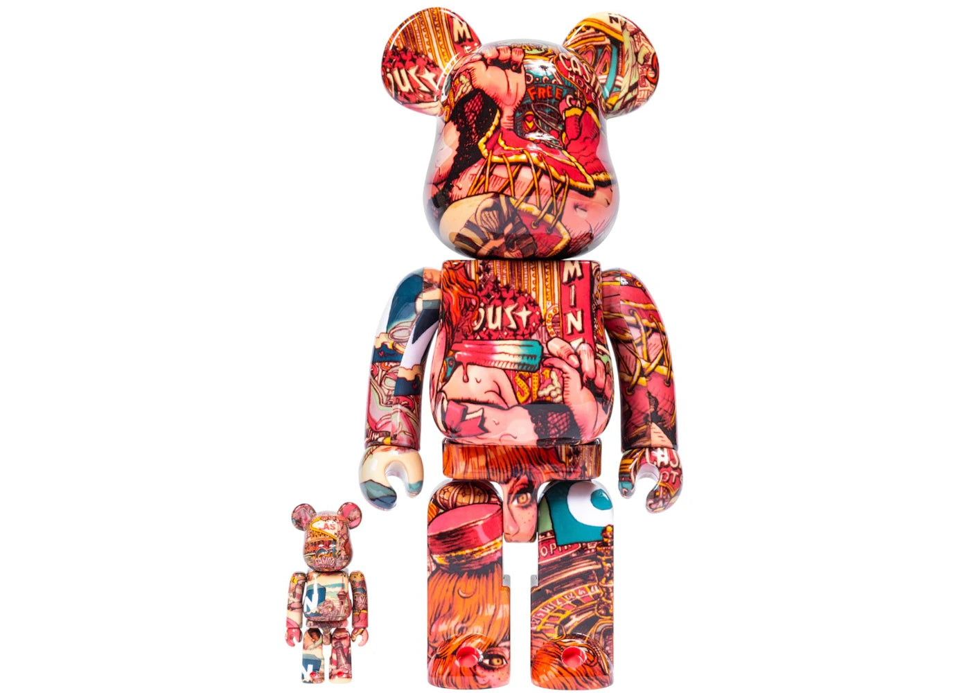 Bearbrick Rockin'Jelly Bean 100% & 400% Set